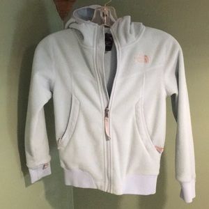 North Face zip up fleece-hooded